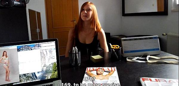  CZECH SUPER MODELS Young Teen Redhead Does Anything for FAME